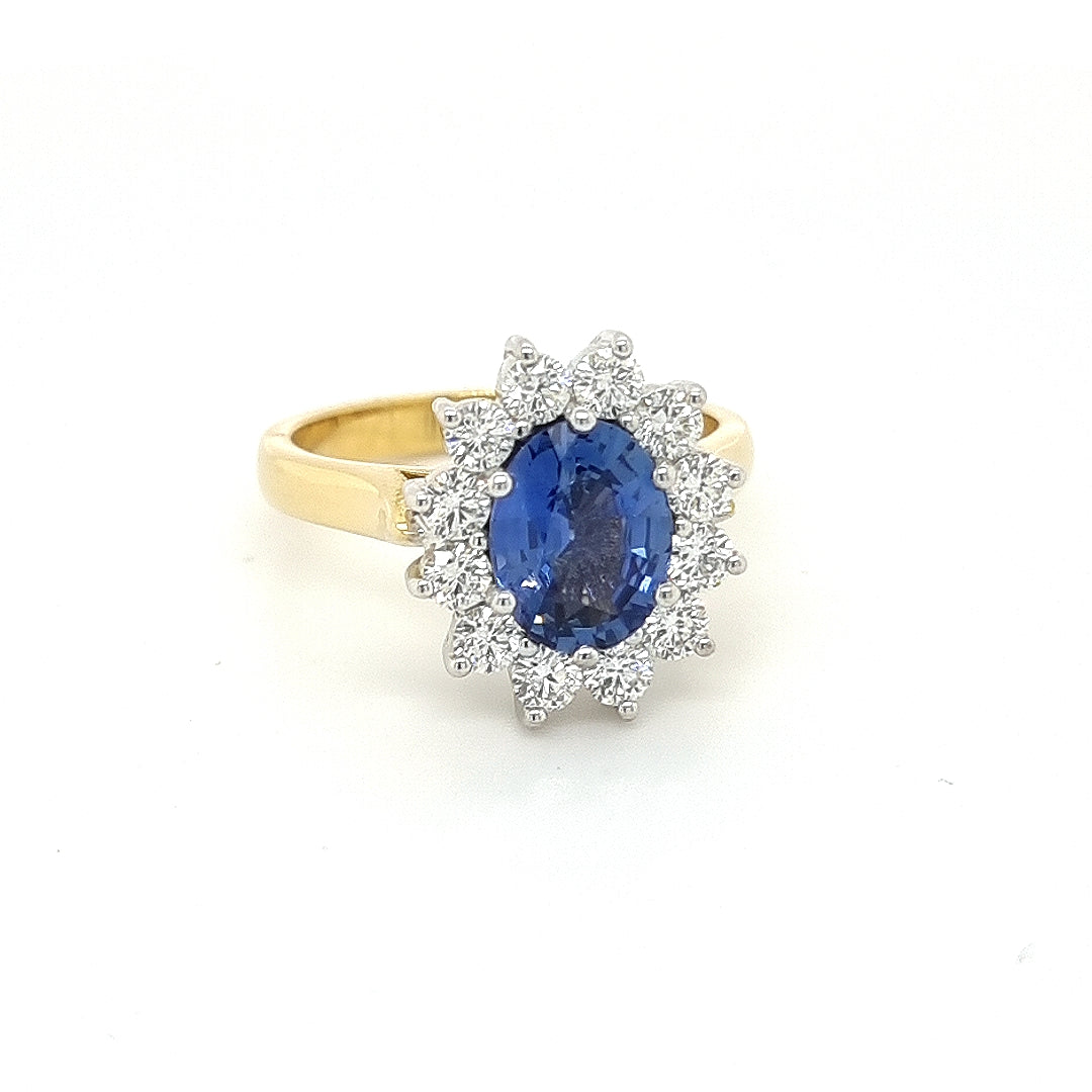 Sapphire and Diamond Dress Ring