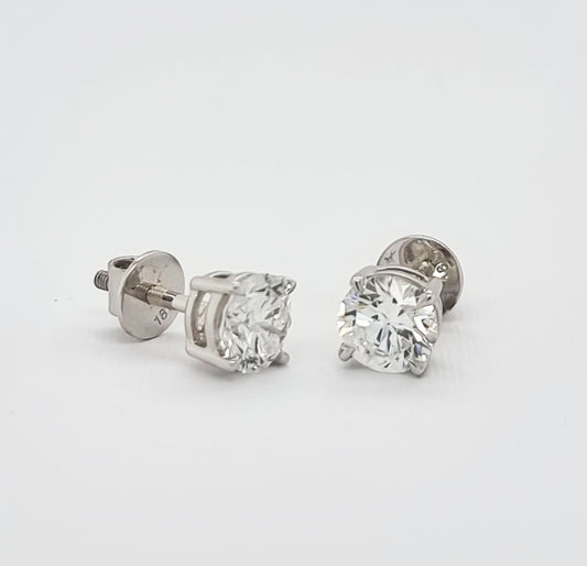 2.5ct Lab-Diamond Stud Earrings