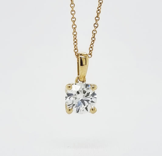 1ct Lab-Diamond Pendant