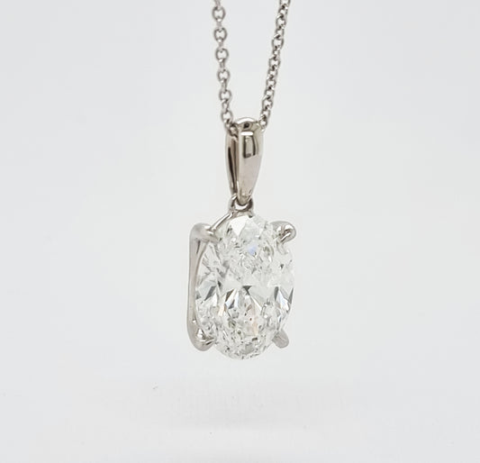 2ct Lab-Diamond Pendant