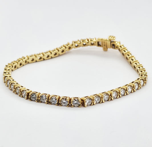 7ct Lab-Diamond Tennis Bracelet