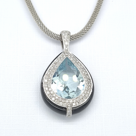 Aquamarine Necklace - Sanders Jewellers NZ