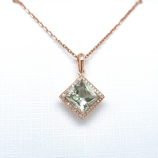 Green Amethyst Necklace - Sanders Jewellers NZ