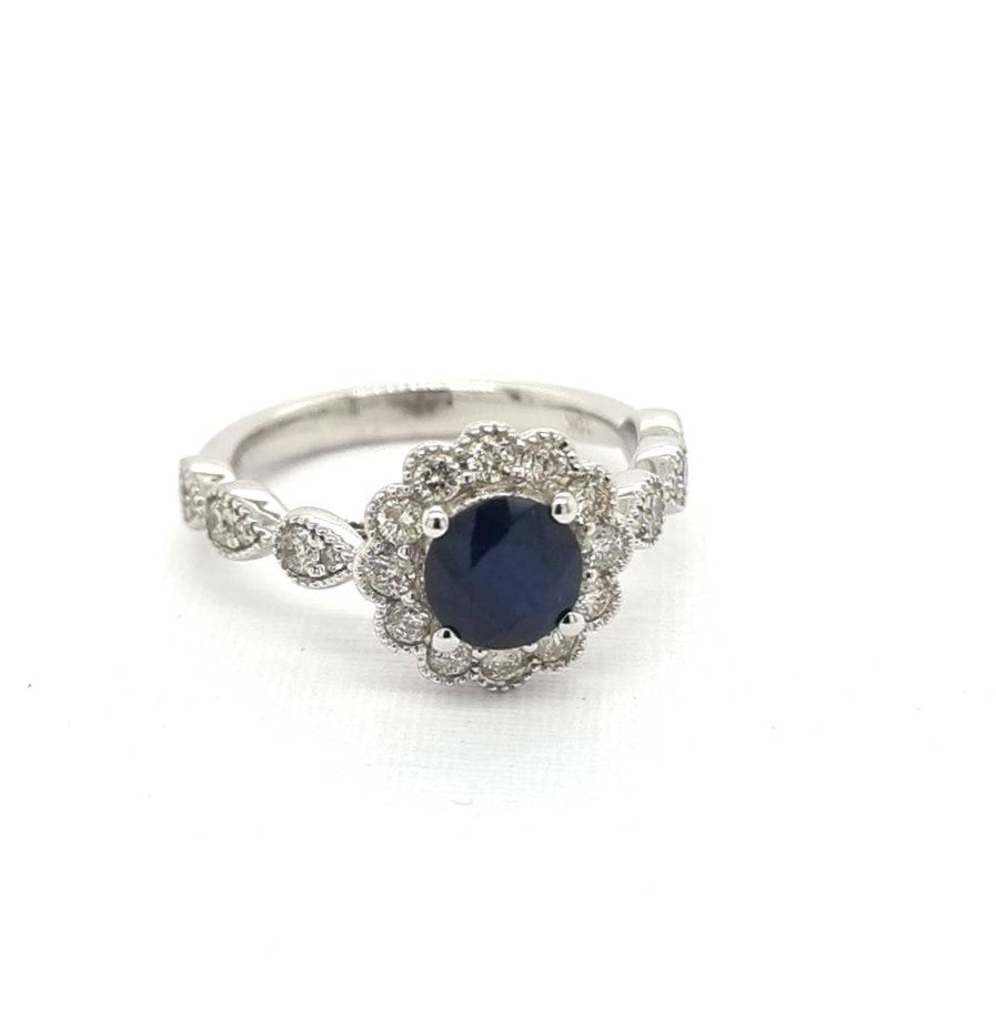 Sapphire and Diamond Dress Ring