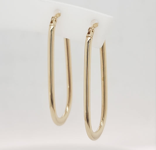 9ct Yellow Gold Hoop Earrings