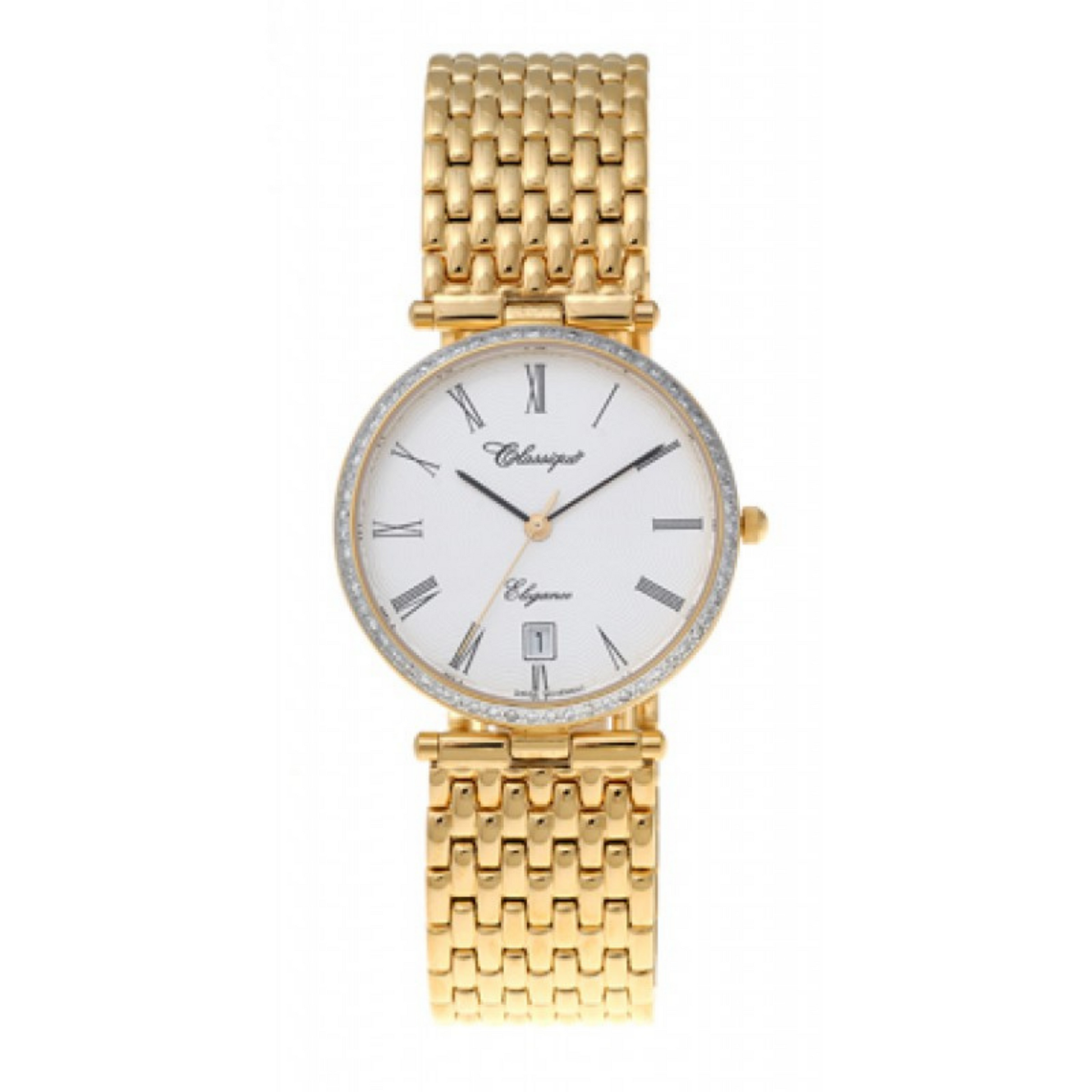63 Diamond Set Swiss Quartz Gold Plated - Sanders Jewellers NZ