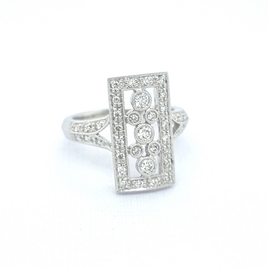 Edwardian Diamond Ring - Sanders Jewellers NZ