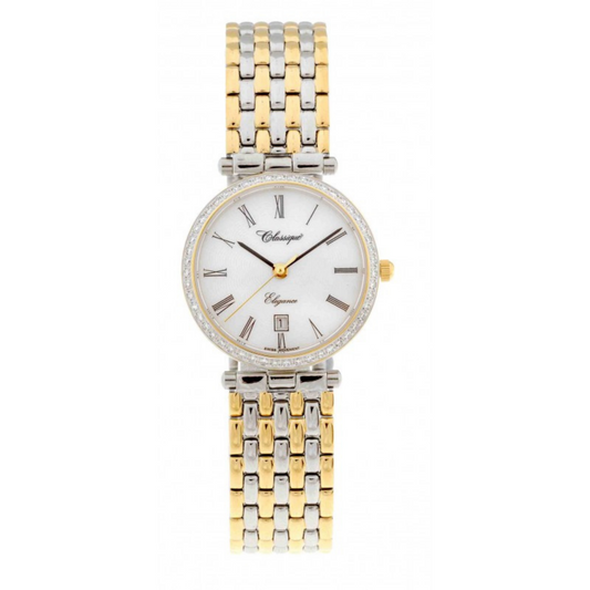 51 Diamond Set Swiss Quartz Two Tone - Sanders Jewellers NZ